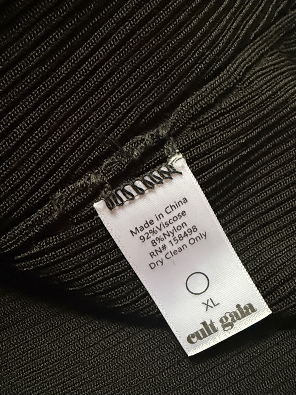 Cult Gaia Zenda Tib knit Black Mini Dress - Picture 7 of 7